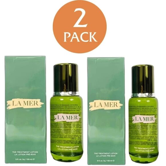 (2x) LA MER The Treatment Lotion 150ml / 5oz New in Box Exp 2027 Sealed Pack